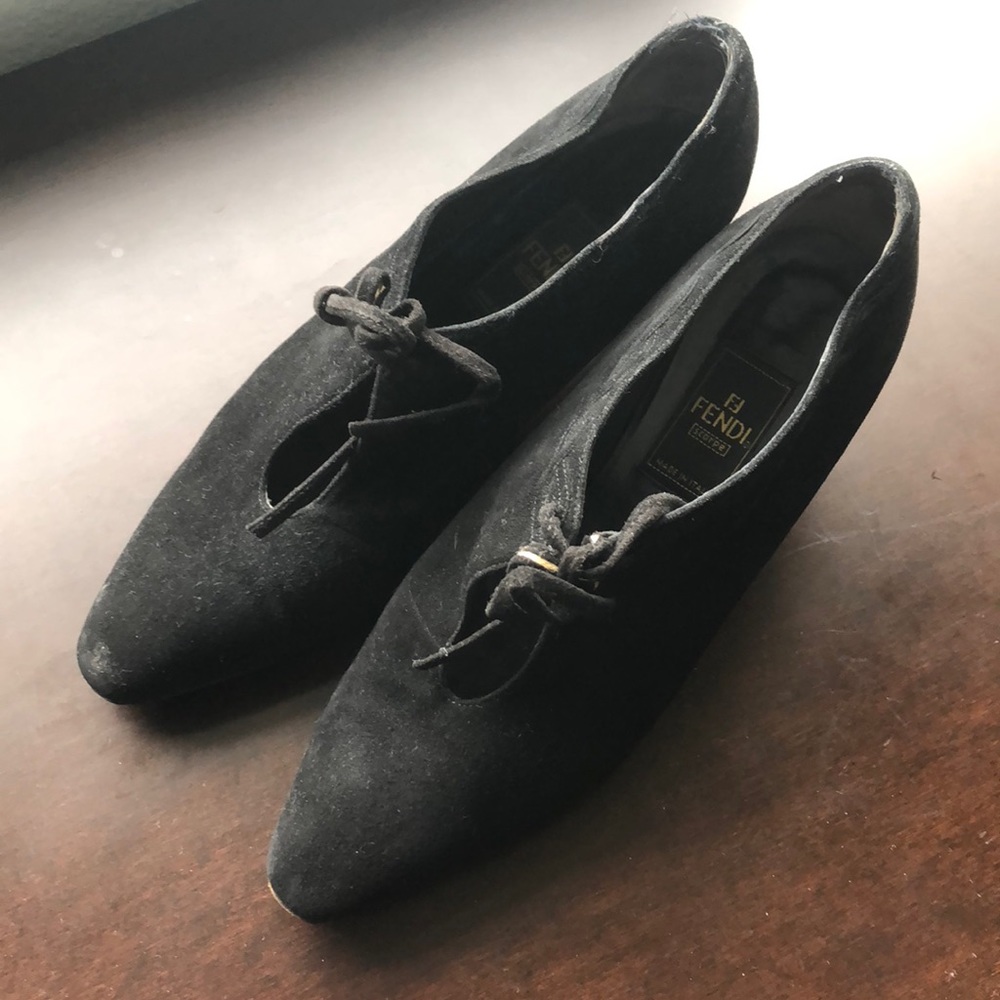 Fendi vintage inspired ankle boots in suede
